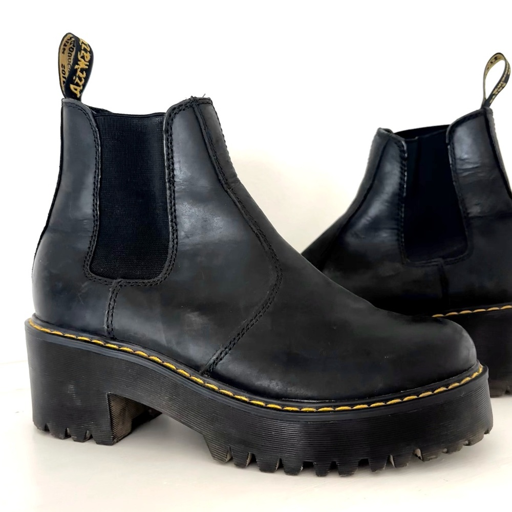 Dr. Martens Black Platform Chelsea Boots